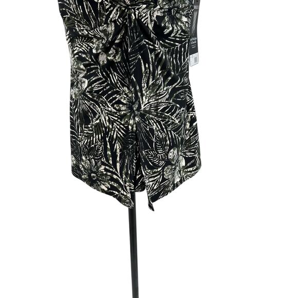 Miraclesuit Love Knot Tankini Top in Zahara Print Black Size US 16 - Picture 5 of 14
